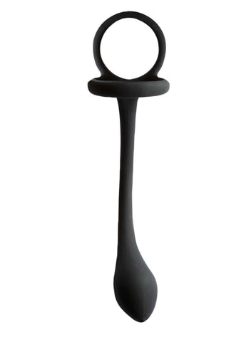 MY COCKRING COCKRING WITH BUTTPLUG-BLACK